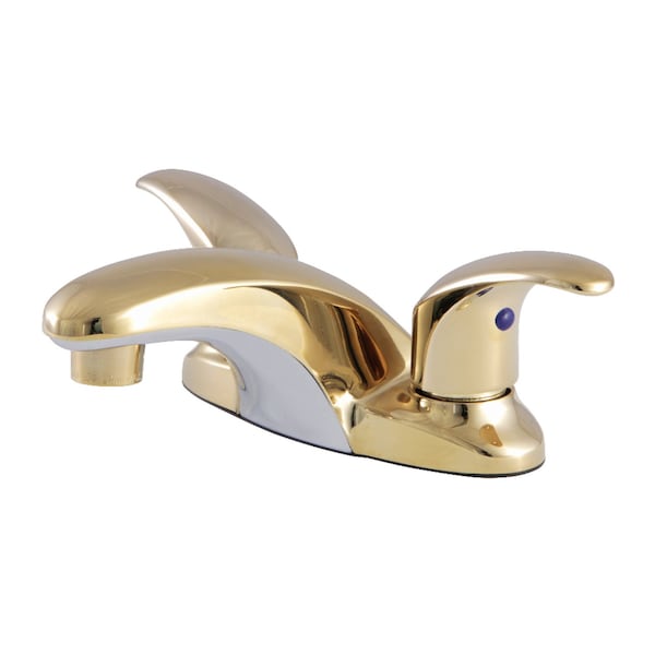 KB6252LP 4" Centerset Bathroom Faucet, Polished Brass
